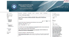 Desktop Screenshot of mmfdergi.gazi.edu.tr