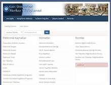 Tablet Screenshot of lib.gazi.edu.tr