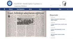 Desktop Screenshot of gazisem.gazi.edu.tr