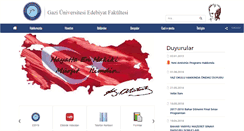 Desktop Screenshot of edebiyat.gazi.edu.tr