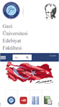 Mobile Screenshot of edebiyat.gazi.edu.tr