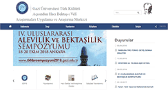 Desktop Screenshot of hbektasveli.gazi.edu.tr