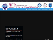 Tablet Screenshot of beltek.gazi.edu.tr